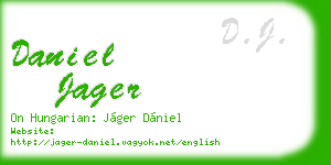 daniel jager business card